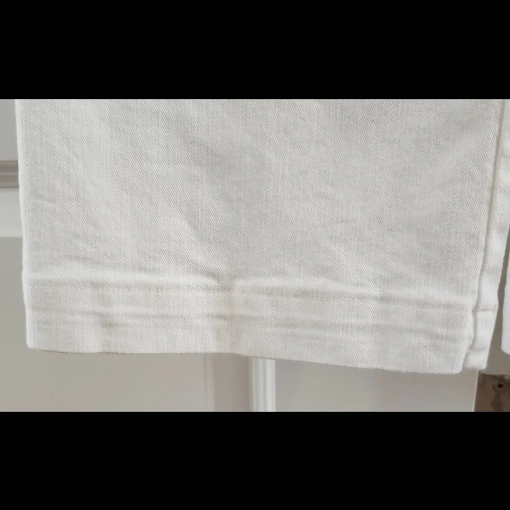 White Straight-Leg Pants